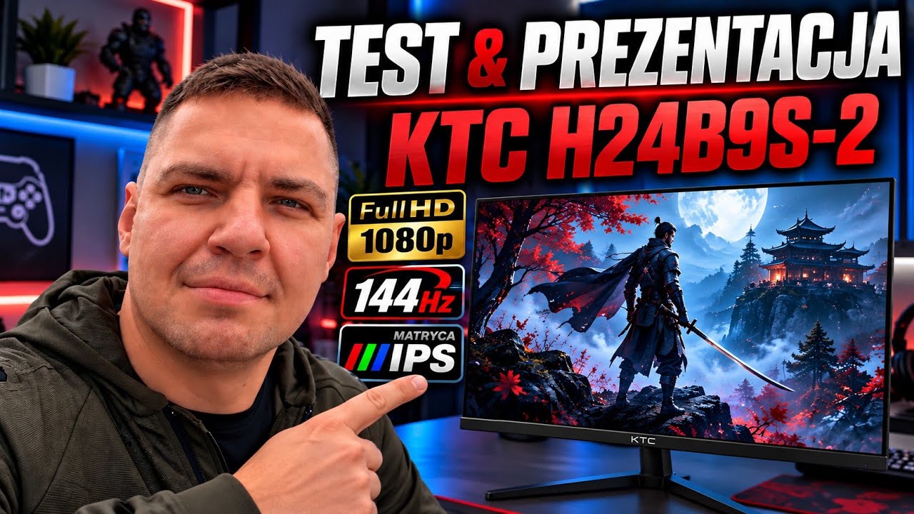 Test i prezentacja Monitora KTC H24B9S-2 (IPS FullHD 1080p, 144hz) Do Gier i jako drugi monitor.