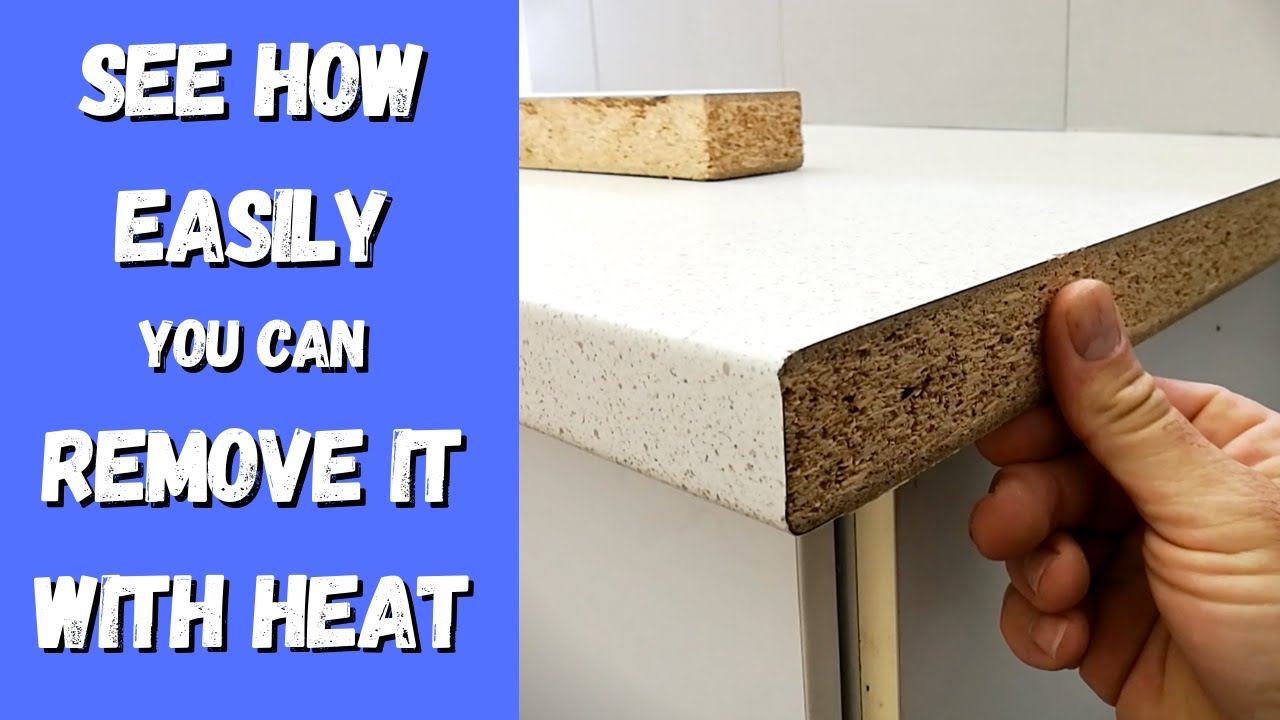 How to remove edge strip from laminate bench-top