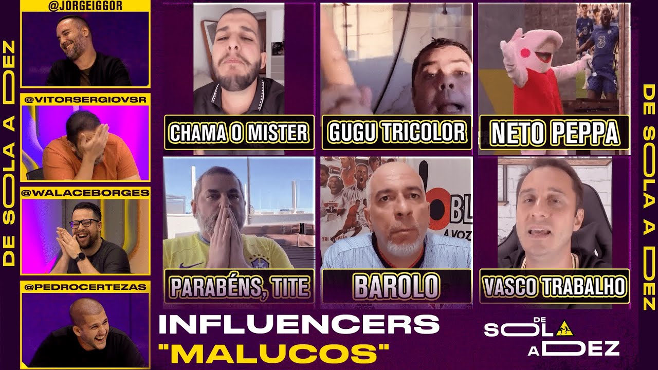 QUAL É O MOMENTO MAIS 'BIZARRO' PROTAGONIZADO POR UM INFLUENCER DE TIME? | DE SOLA A DEZ