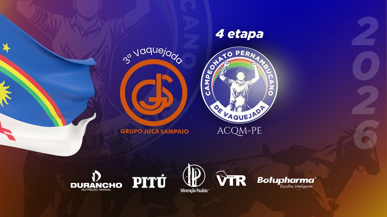 Vaquejada do Grupo Jucá Sampaio | Brejão-PE | Campeonato Pernambucano de Vaquejada ACQM-PE - 2026