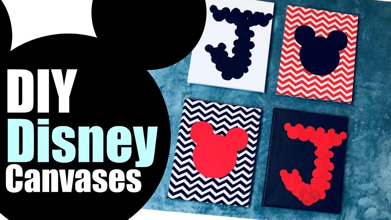 DIY Mickey Canvas For $12!!!