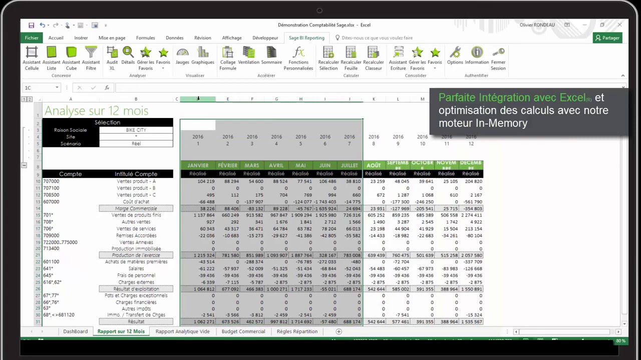 Démonstration Sage BI Reporting   Sage 100c Comptabilité