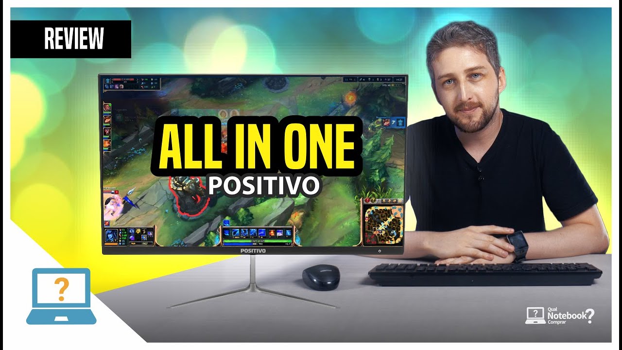 Computador All in One Positivo Union C464A Review Análise do tudo em um com tela IPS básico e barato