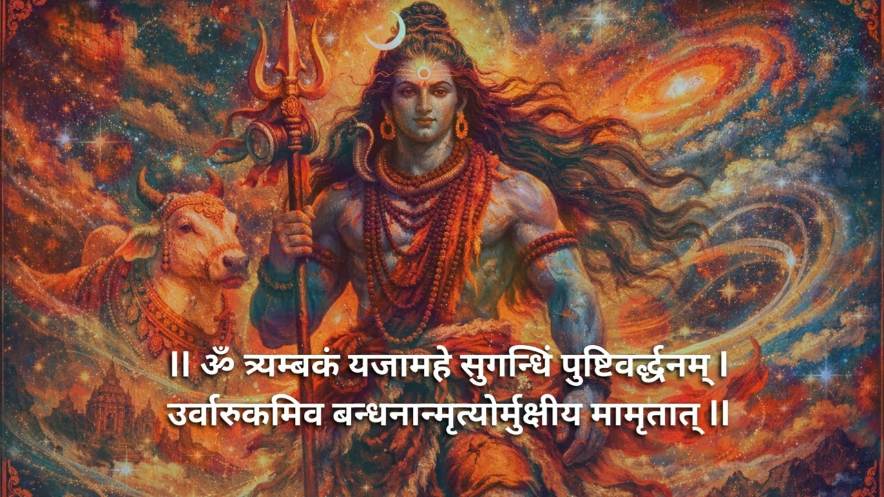 महामृत्युंजय मंत्र | Mahashivratri Special Powerful Shiva Mantra | Om Tryambakam Chanting 108 Times