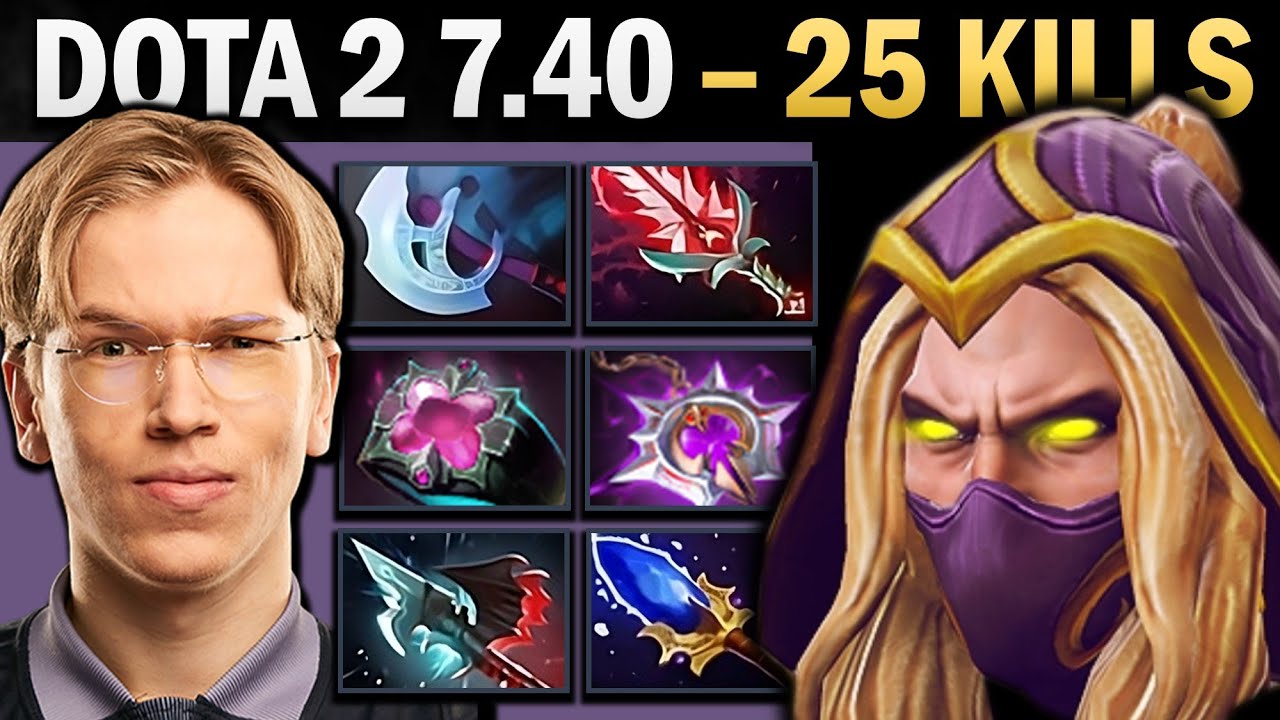 Invoker Pro with 25 Kills and Bloodthorn - Mid Dota Gameplay