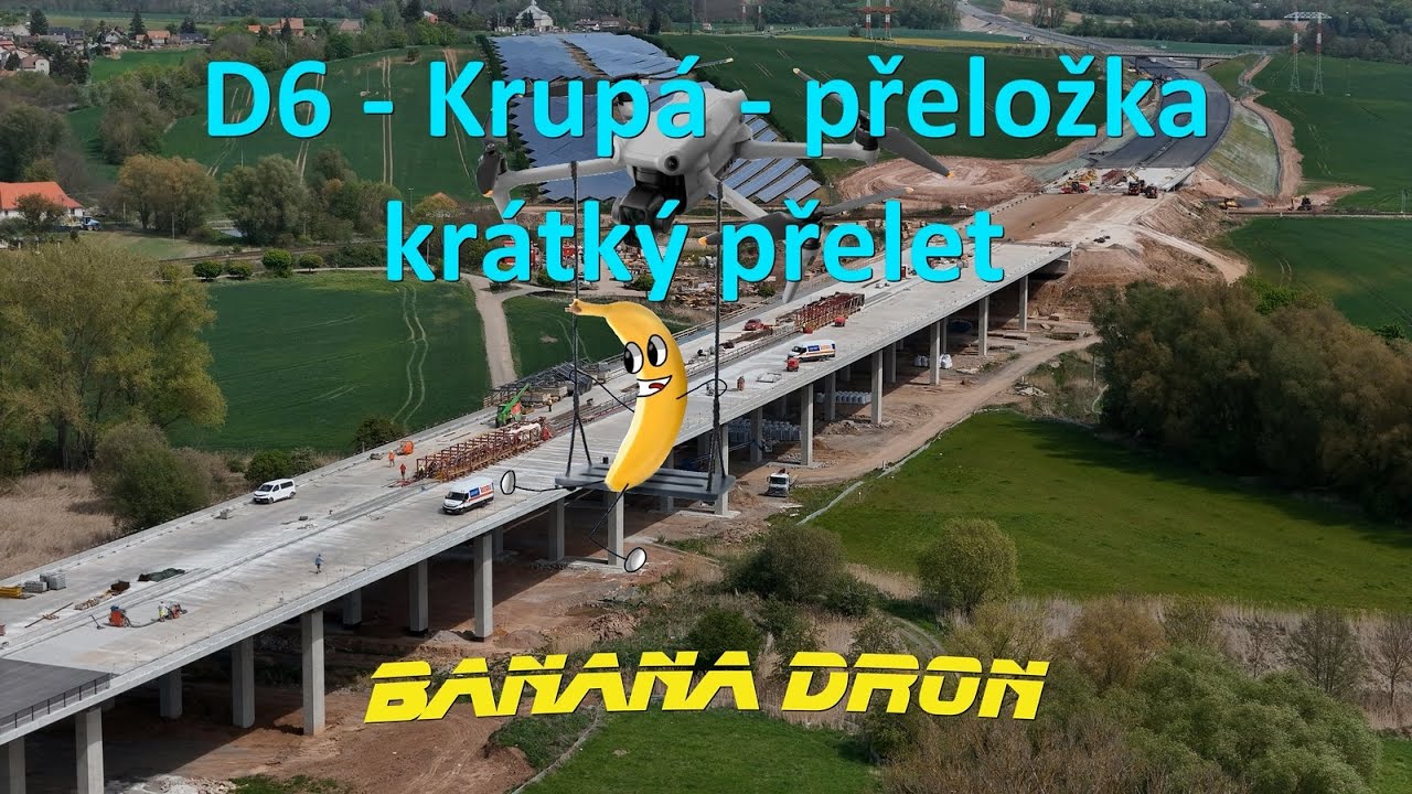 D6 - Krupá - přeložka - krátký přelet