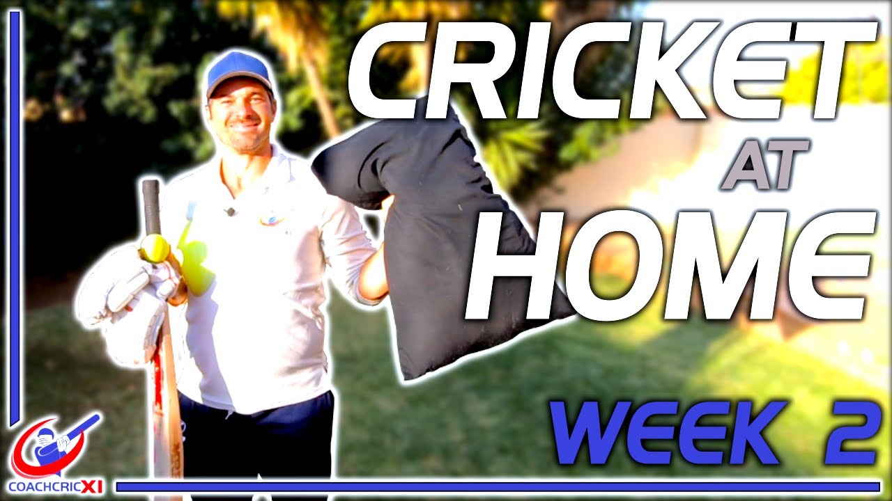 Cricket Drills at HOME - Batting, Bowling and Fielding at HOME - Week 2
