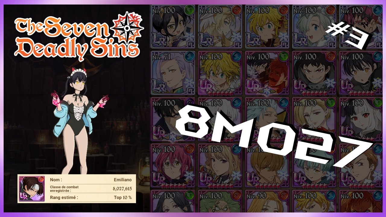 REVIEW D'ABONNE #3, UN COMPTE PLUS QUE PROMETTEUR - 7DS Grand Cross