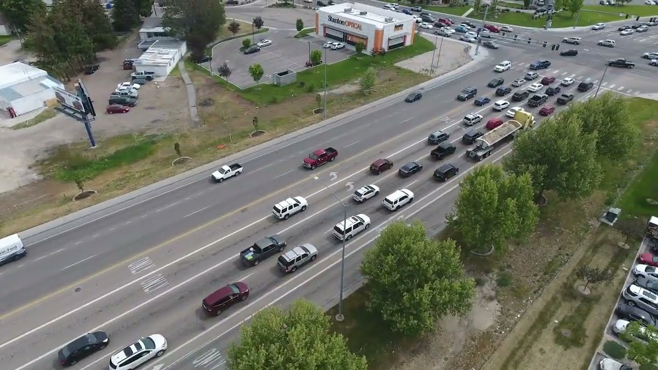 An overview of the I-84 Karcher Interchange in Nampa