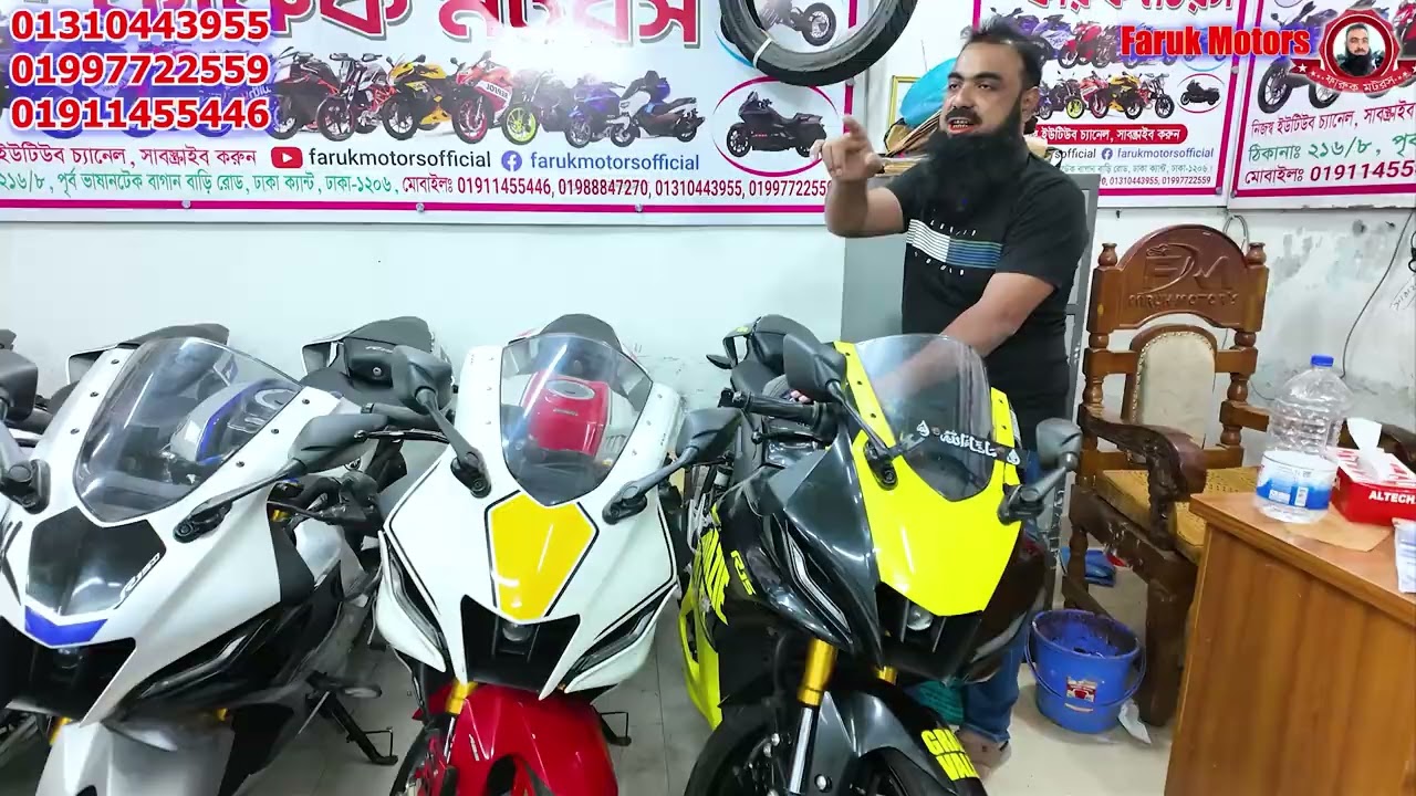 R15 V4 ৪ লক্ষ ৩০/GPX Demon ২ লক্ষ ৫০,পুরাতন বাইকের মার্কেট প্রাইস থেকে প্রত্যেকটা গাড়িতে ডিসকাউন্ট