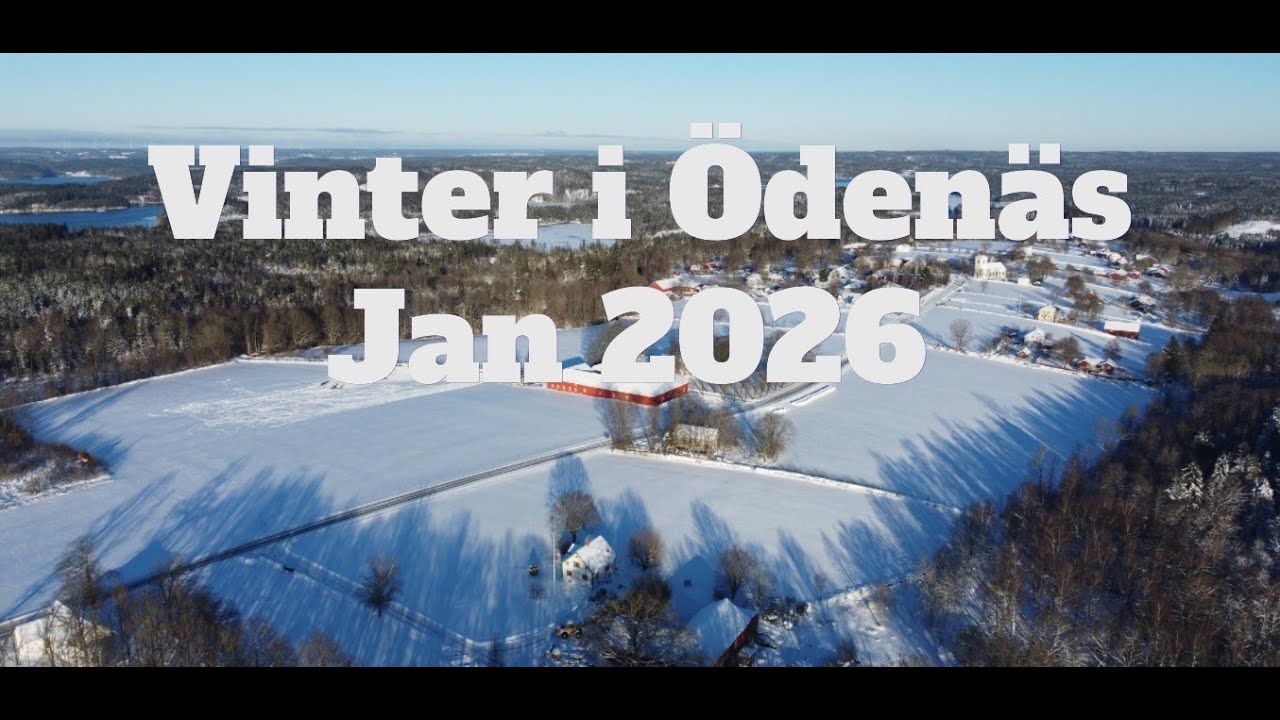Vinter i Ödenäs Jan 2026 DJI drönare