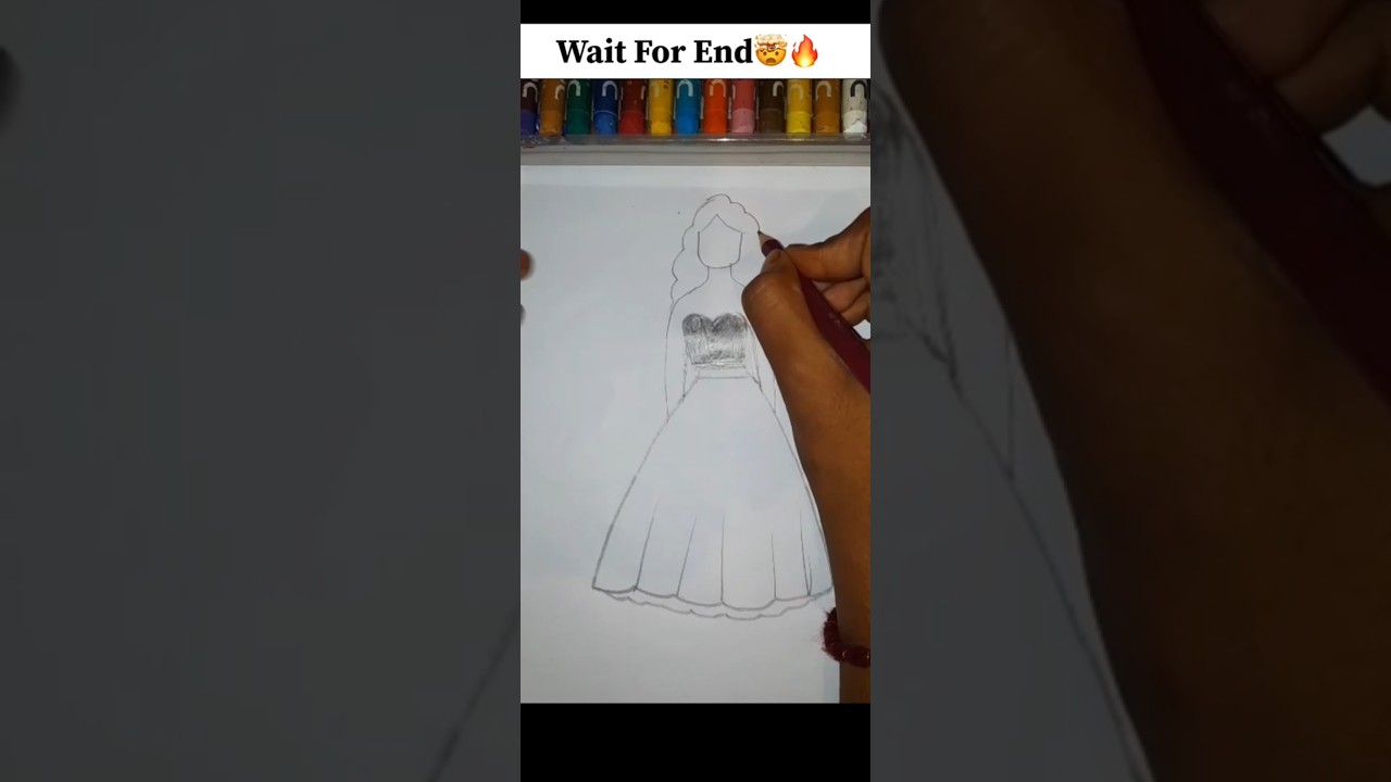 🤯💥 Easy Cute Doll Drawing🔥🤩 !! #doll #easydrawing #trendingshorts #arttips #cute #painting
