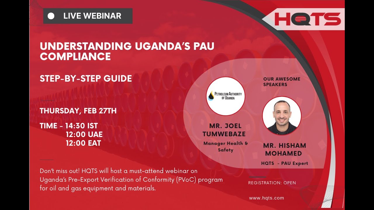 Uganda PAU PVoC Certification - Compliance Blueprint Webinar