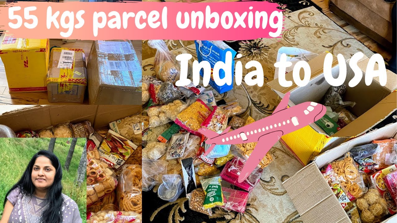 Unboxing 55 Kgs parcel from India to USA | What is inside the DHL boxes | USA Tamil Vlog