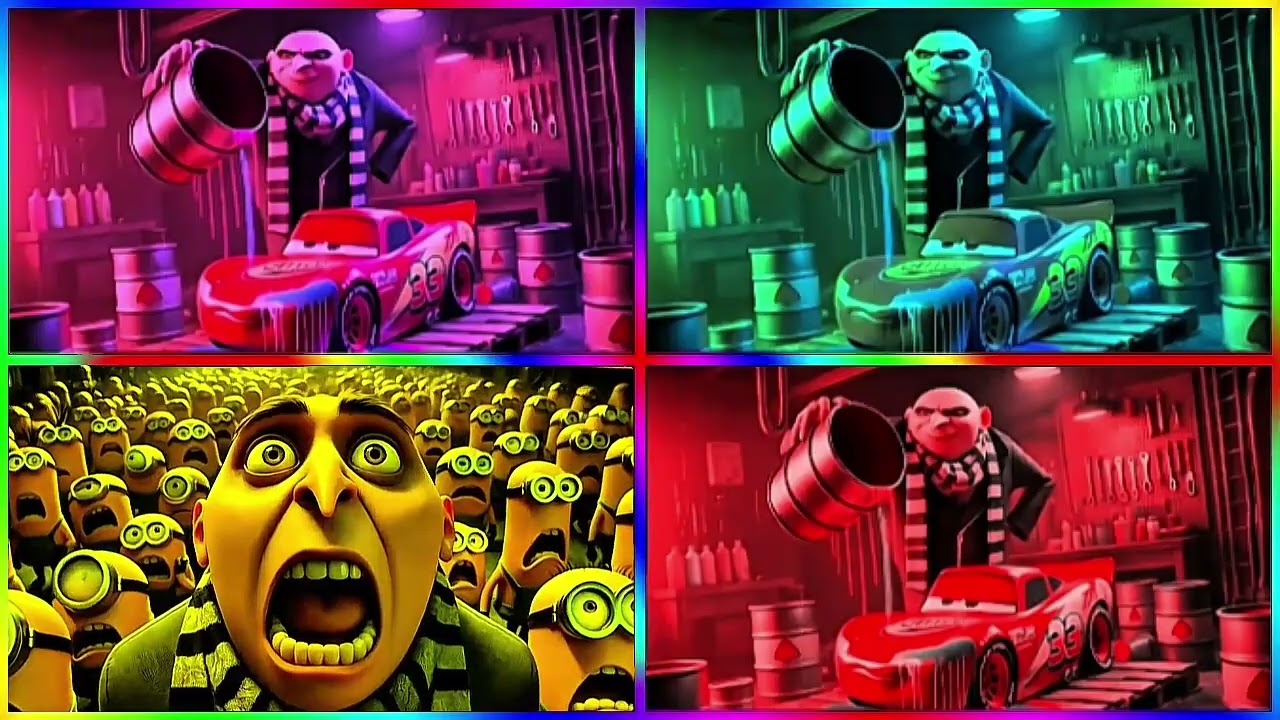 Gru vs McQueen 😱🚗💥