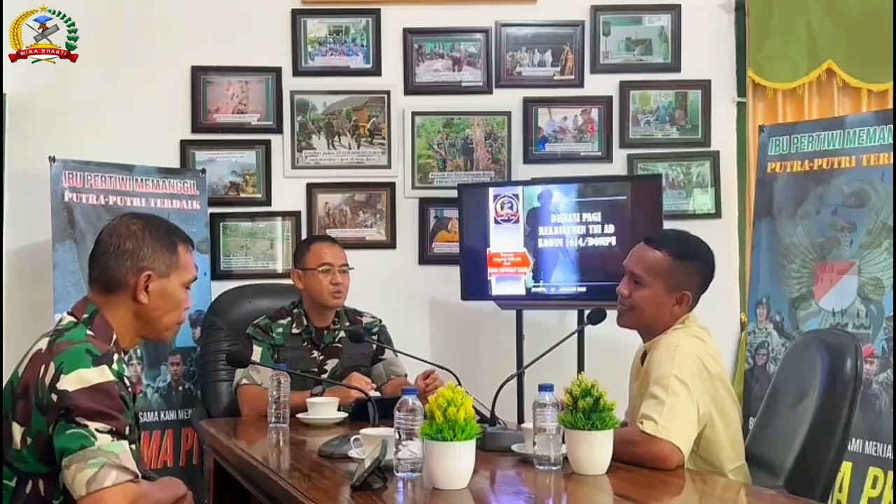 Kodim 1614/Dompu, Podcast Rekrutmen TNI AD Ta. 2025.