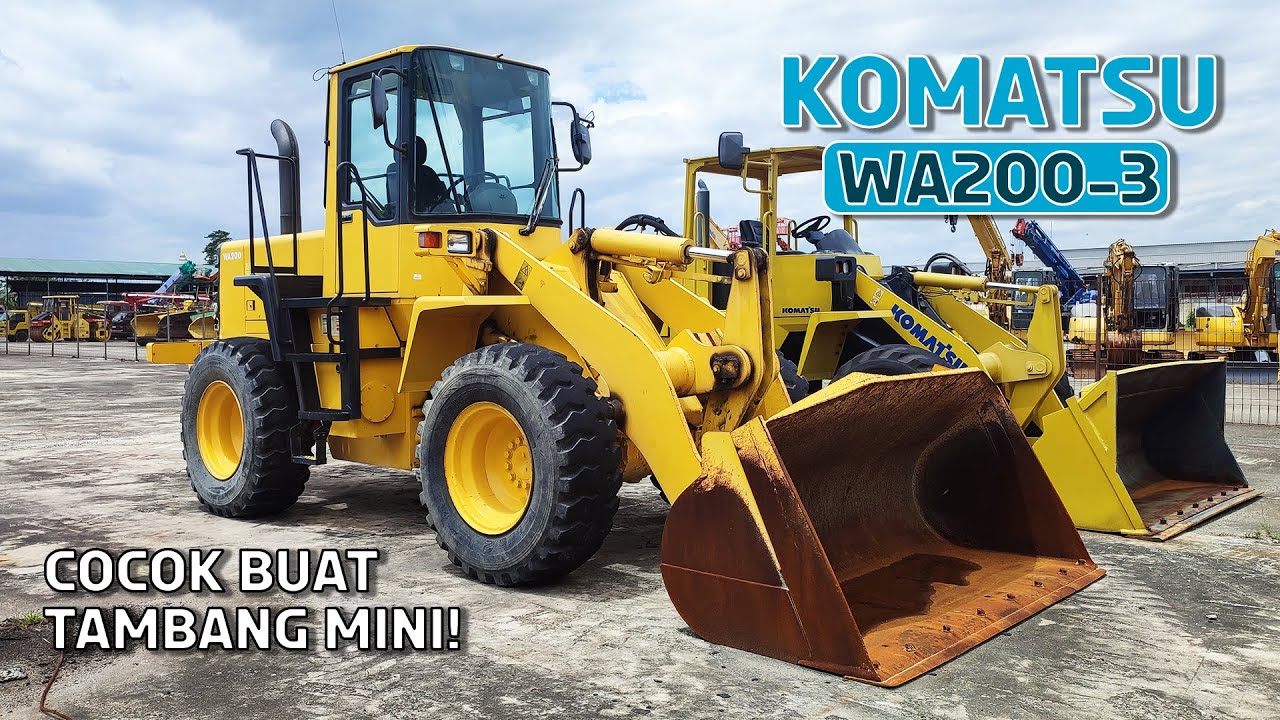 Review Wheel Loader Komatsu WA200-3 | Compact Size With Powerfull Engine !!! - #JakartaAuctions