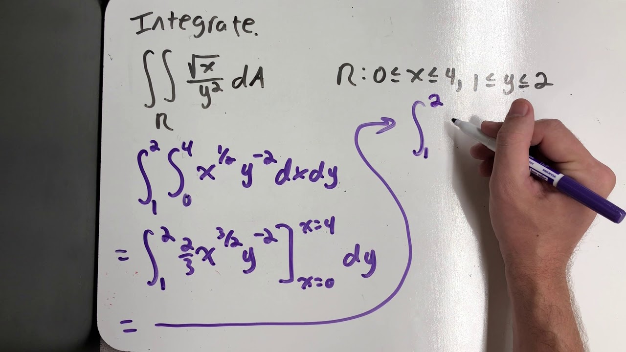 Using Fubini's Theorem to evaluate a double integral