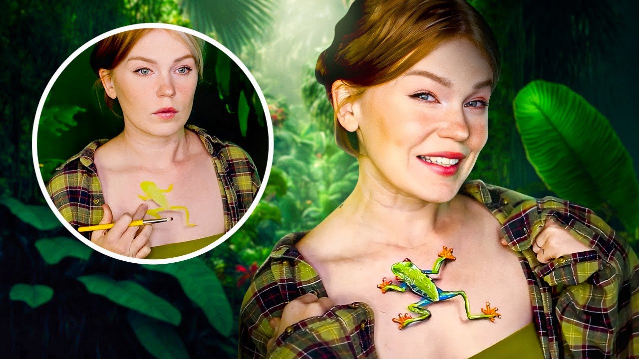 How REALISTIC Is This Poison Frog 3D Makeup Art?