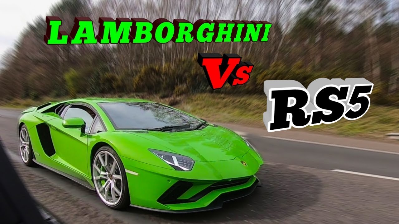 LAMBORGHINI AVENTADOR vs RS5 FROM HELL!--INSANE!