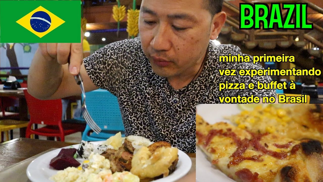 🇧🇷 My first time at an (ALL YOU CAN EAT) Brazilian Buffet with Pizza! #2023