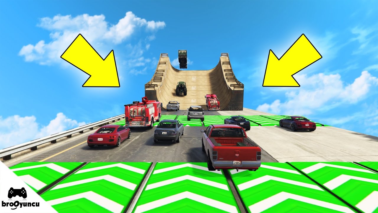 OTOYOL'A RAMPA KOYARSAN NE OLUR? - GTA 5