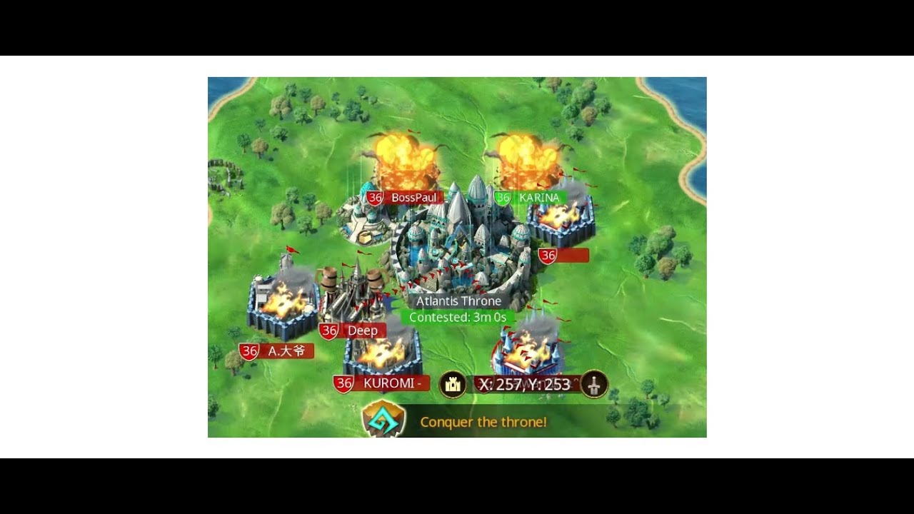March Of Empires Atlantis UNDEFEATED THRONE but still Win