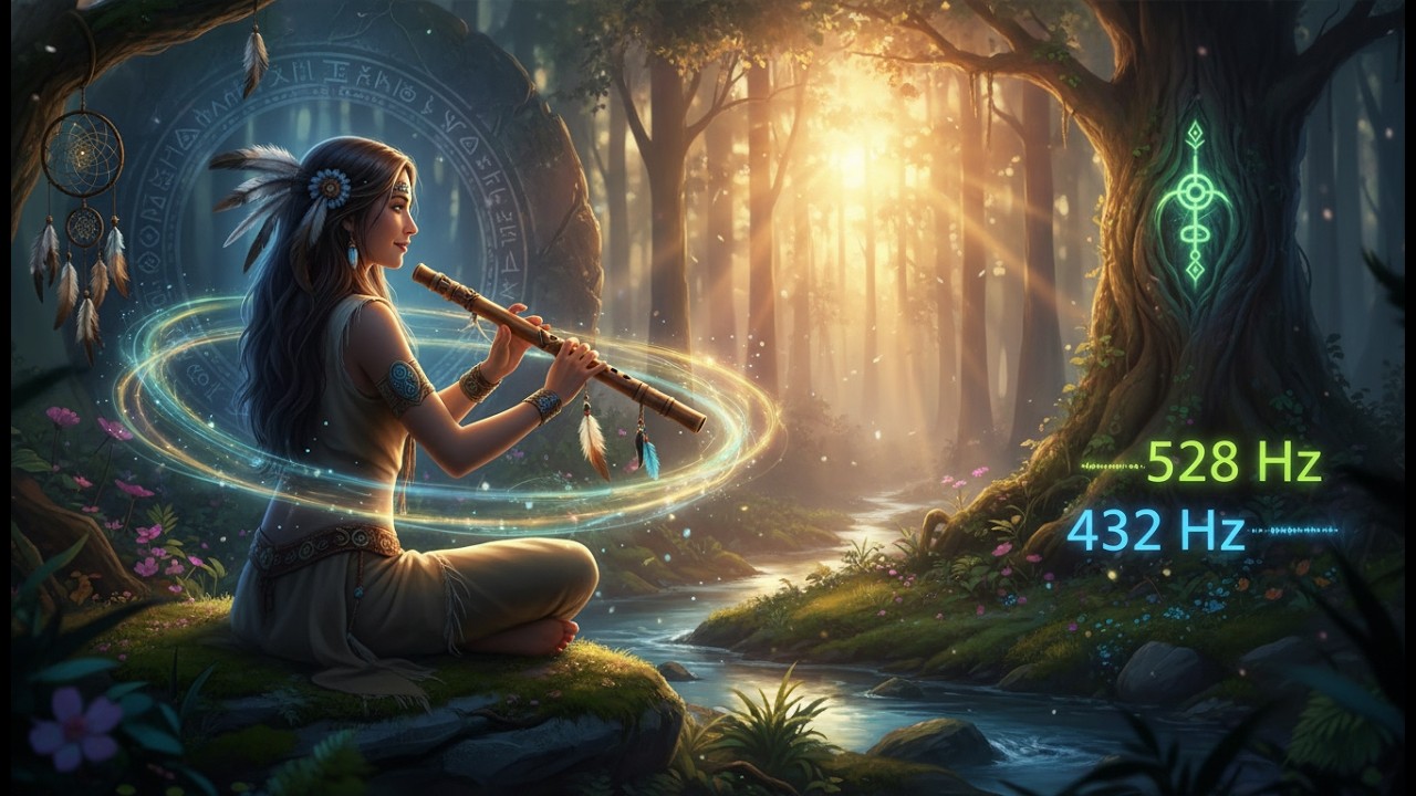 Shamanic Healing Journey: Unlock Deep Relaxation with 432 Hz & 528 Hz Solfeggio Frequencies