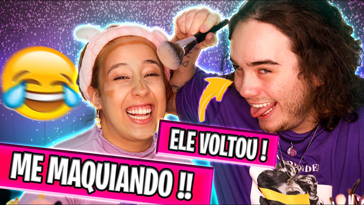 IRMÃO NARRANDO E FAZENDO A MAKE | * DEU TUDO ERRADO *😭