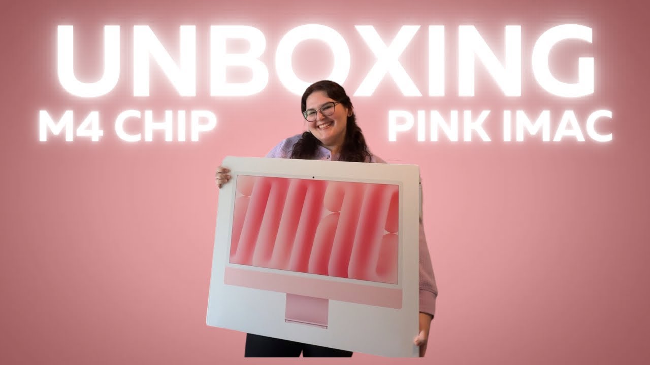 Unboxing M4 Pink iMac w/ 1st impressions!