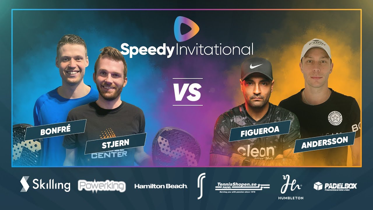 PADEL!  Speedy Invitational - Bonfré/Stjern vs. Figueroa /Andersson