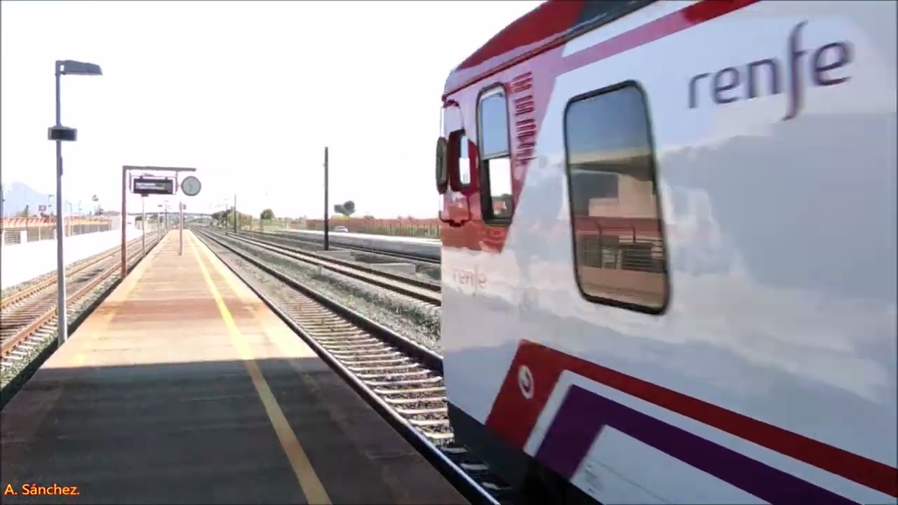 Trenes en Murcia #61# - Estación de Beniel - Intercitys-Cercanías-Media Distancia-1ª Parte. 8/4/22