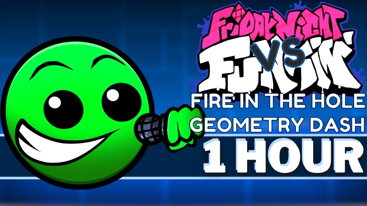LOBOTOMY - FNF 1 HOUR SONG Perfect Loop (Fire In The Hole - Lobotomy Geometry Dash 2.2 I FNF Mods)