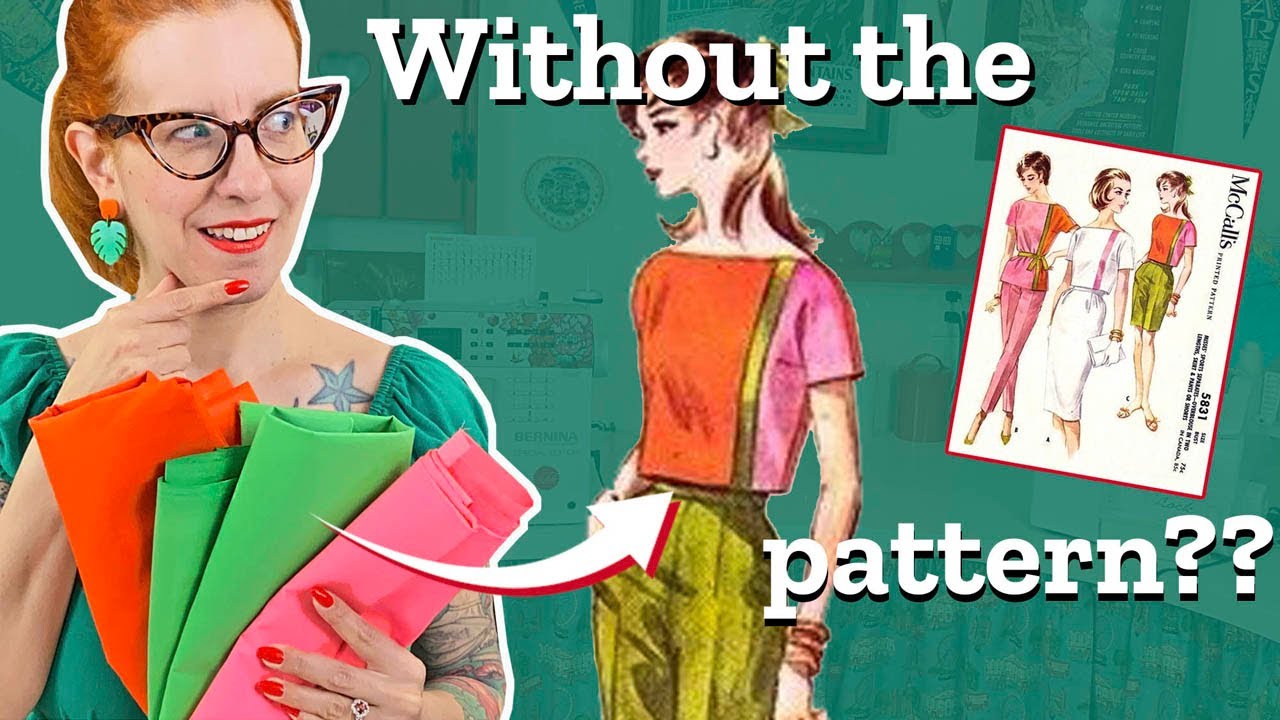 Color blocking without the sewing pattern… and I overthink IT ALL 😬