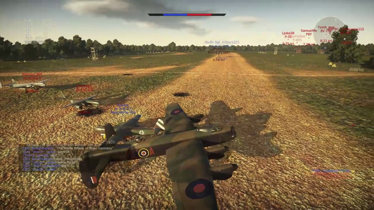 War Thunder - Lincoln and Lancaster B Mk I Formation Flying + Passes