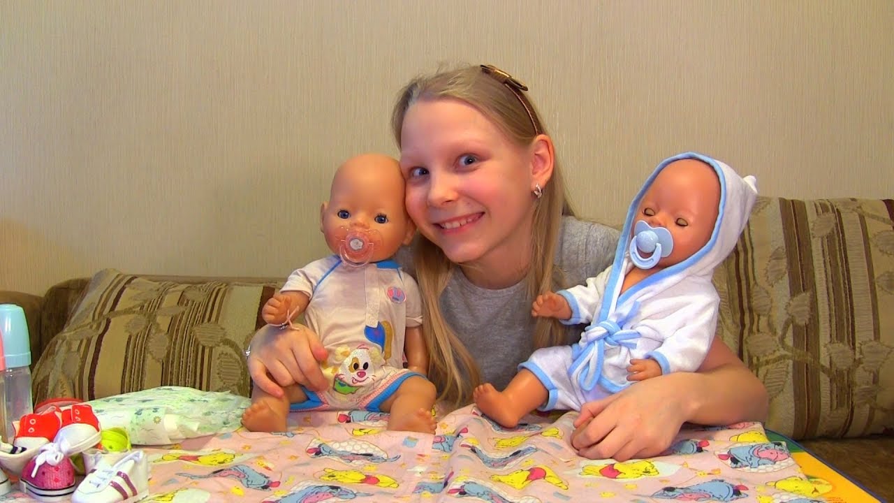 👶👕🍼 Играем в куклы! Переодеваю своих Беби Бонов Тёму и Лизу!