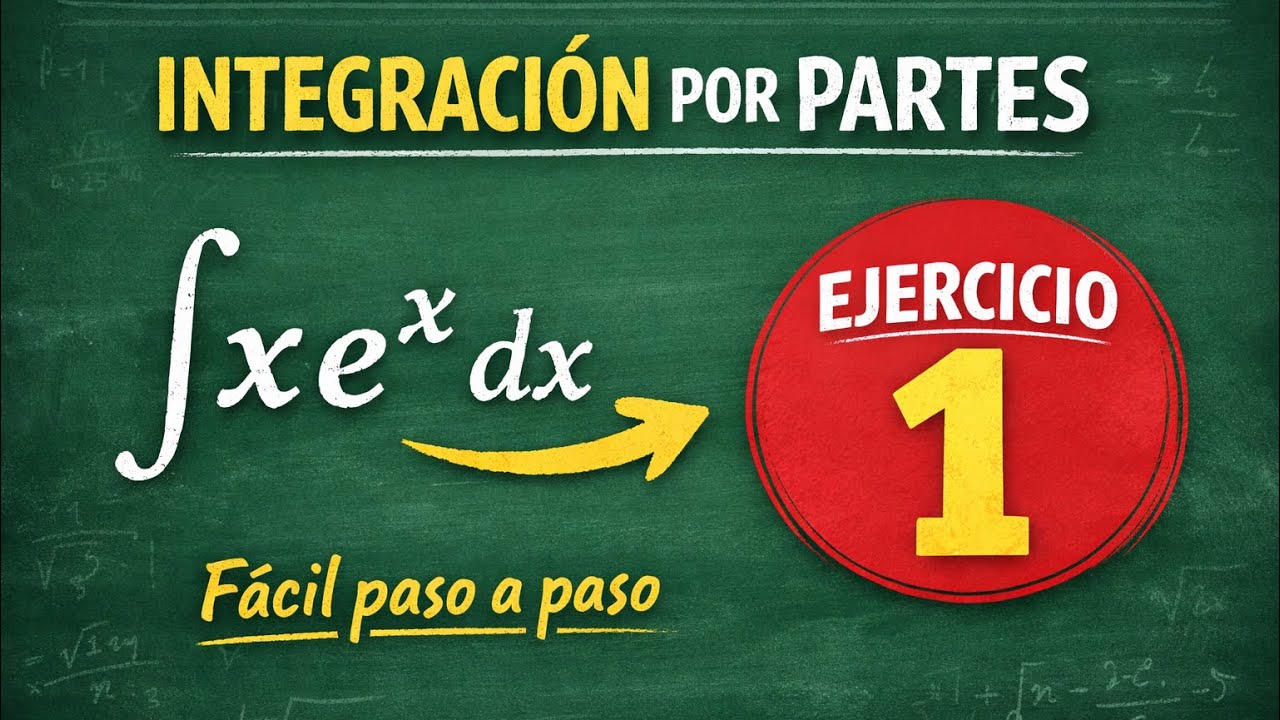 Integración por partes, ejercicio 1. Integral de xe^x