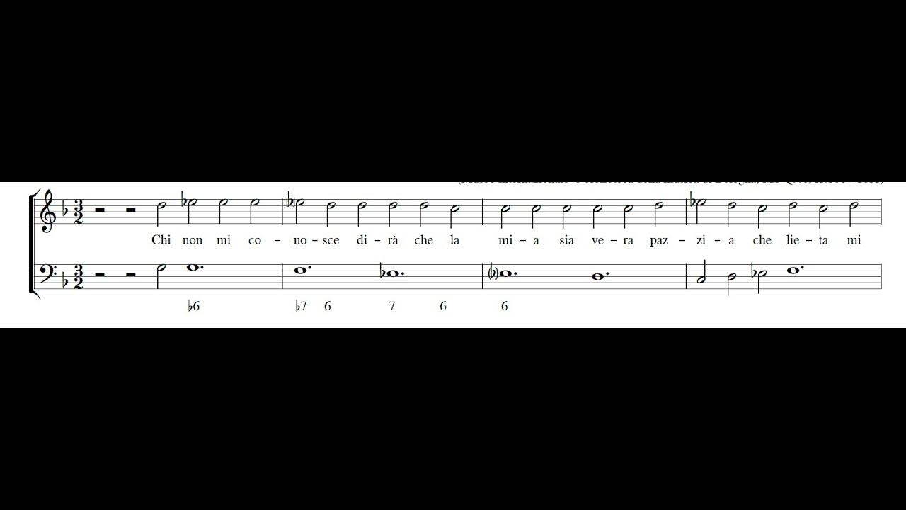 PIETRO ANTONIO GIRAMO: Chi non mi conosce (Pazzia venuta da Napoli) PDF SCORE