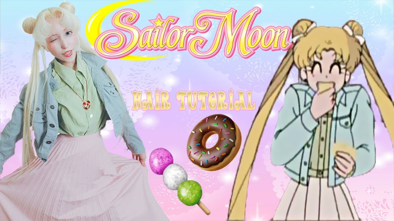 🍡🍩Sailor Moon Hair Bun Tutorial!🍩🍡