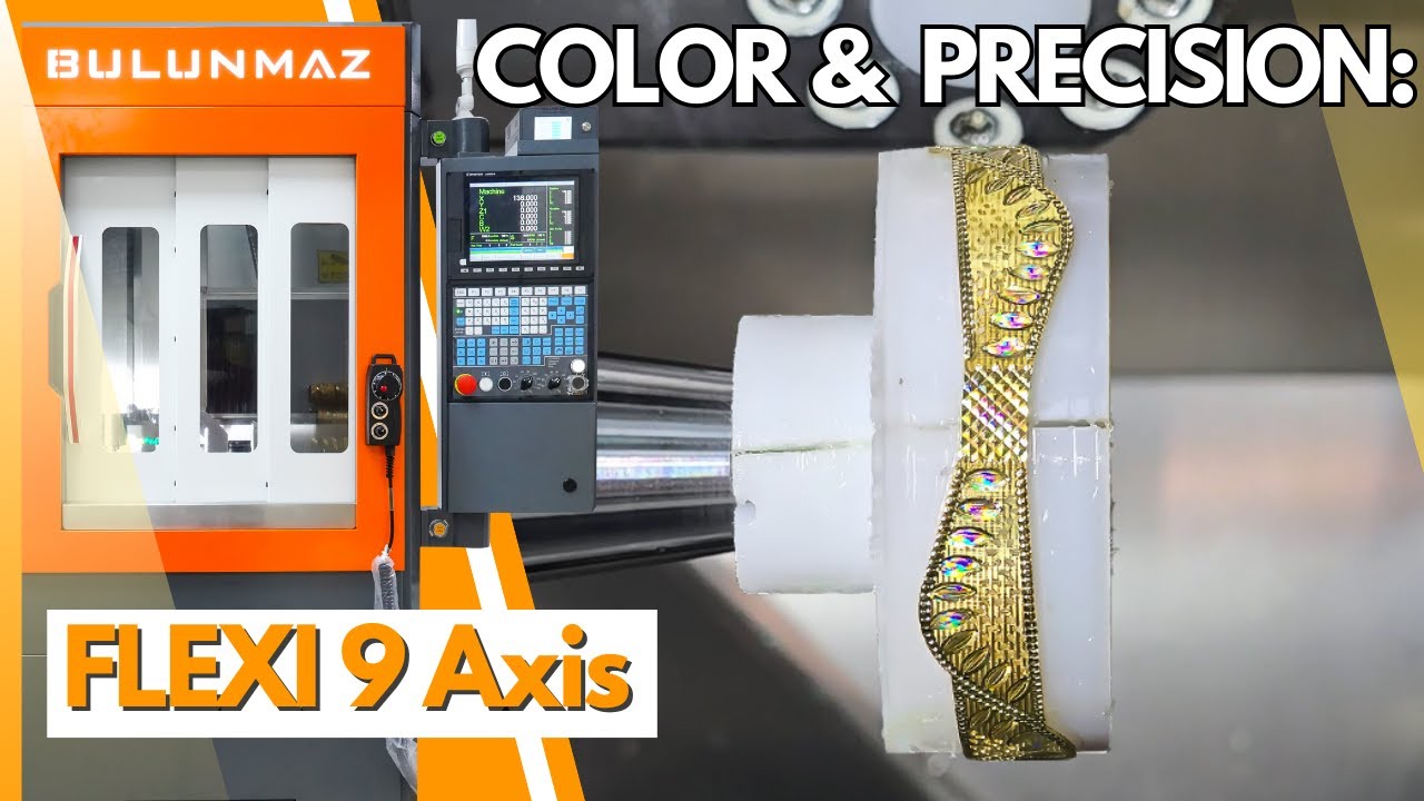 Adding Color and Shape to a Gold Bracelet | FLEXI CNC 9 AXİS