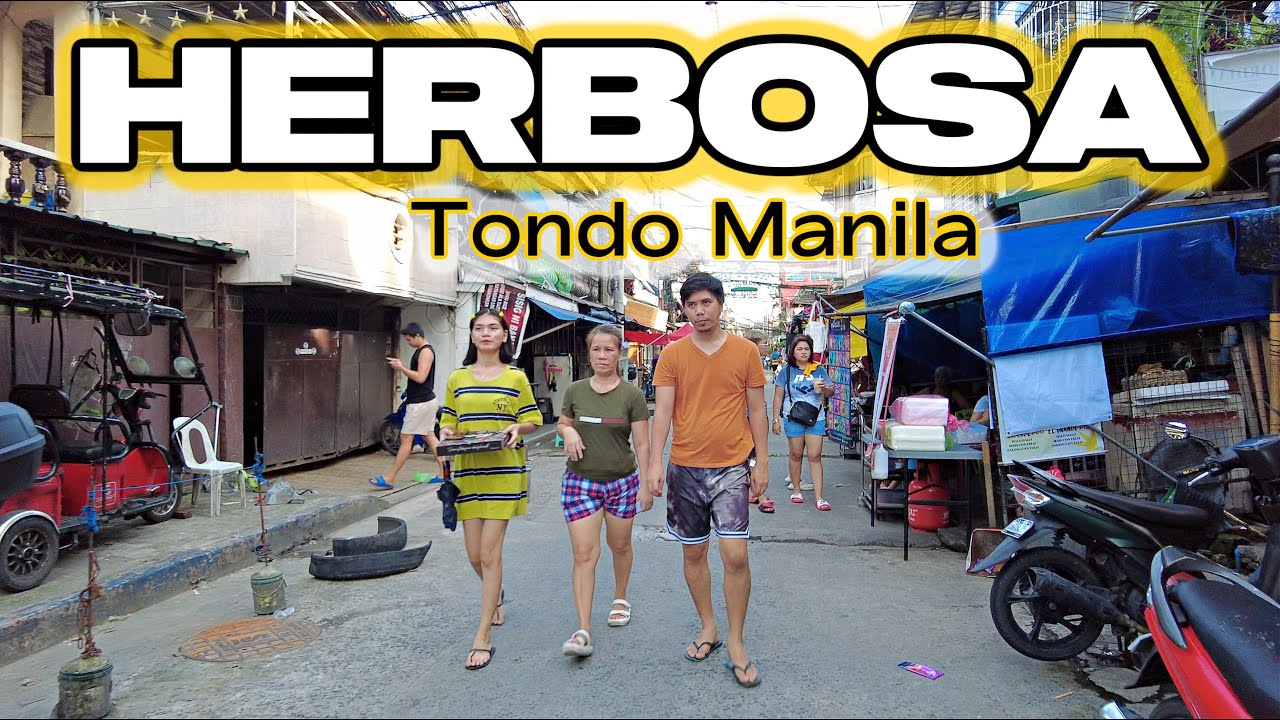 Walking Around Herbosa St Tondo Manila Philippines
