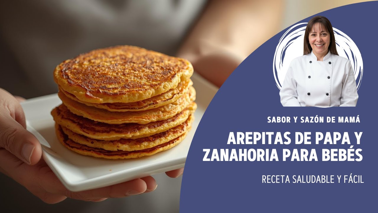 Arepitas de Papa y Zanahoria para Bebés | Receta Saludable y Fácil