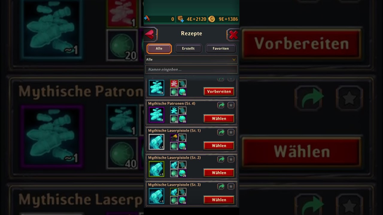Dungeon crusher Soul Hunter Rezepte 