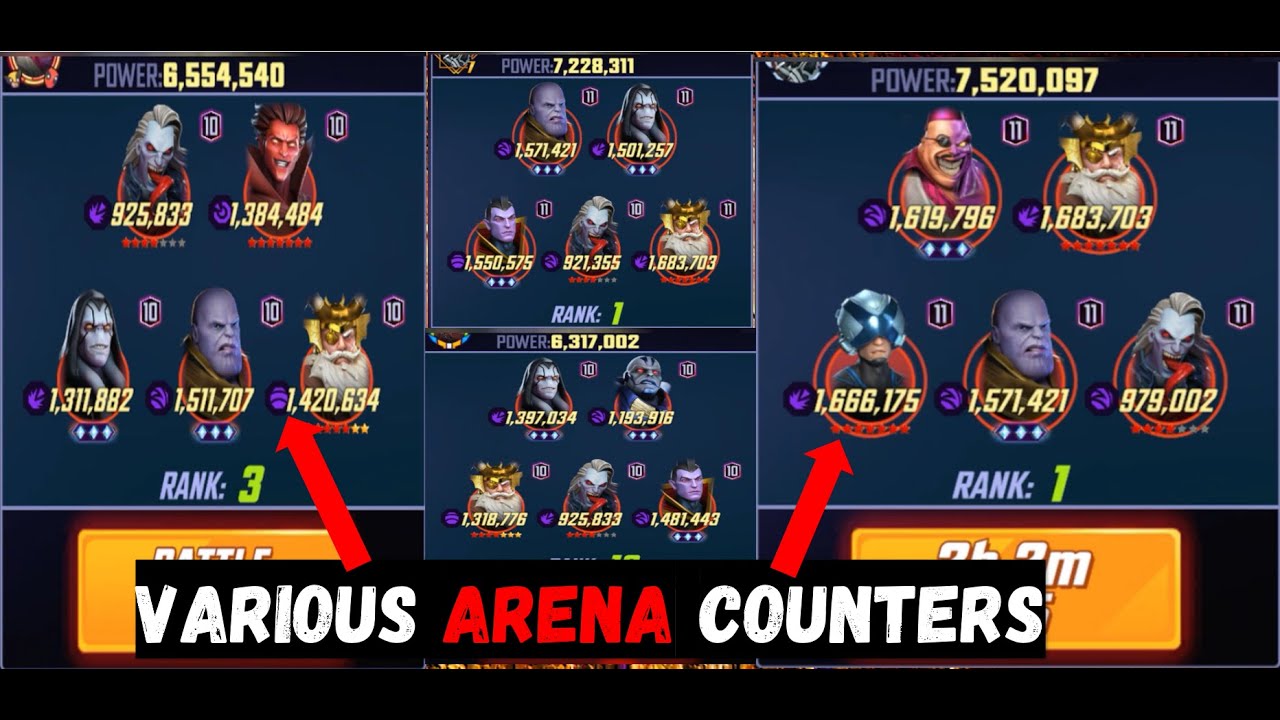 Fortifier Odin, GT 20 | Professor X | MSF Arena Counters - Marvel Strike Force @if2pgames