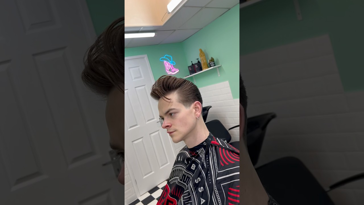 Pompadour from barber to barber ✨ #barber #barbershop #barbershopconnect #pompadour #howto
