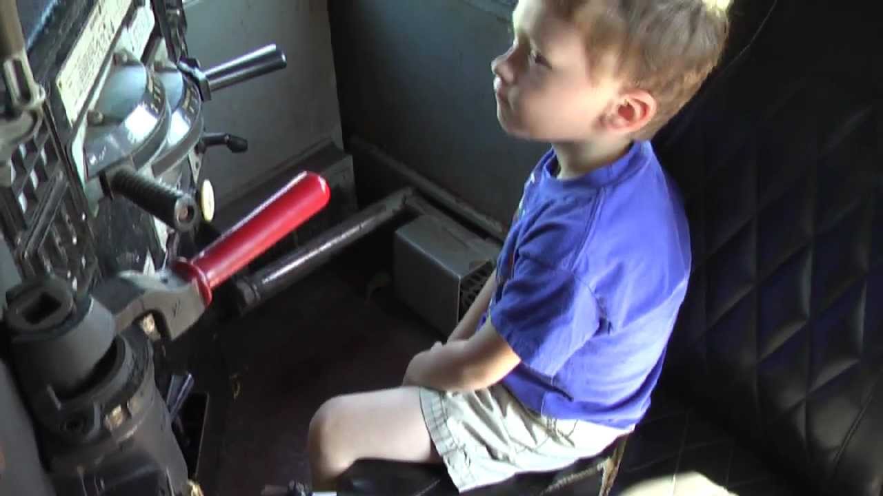 Tyler Blowing Train Horn