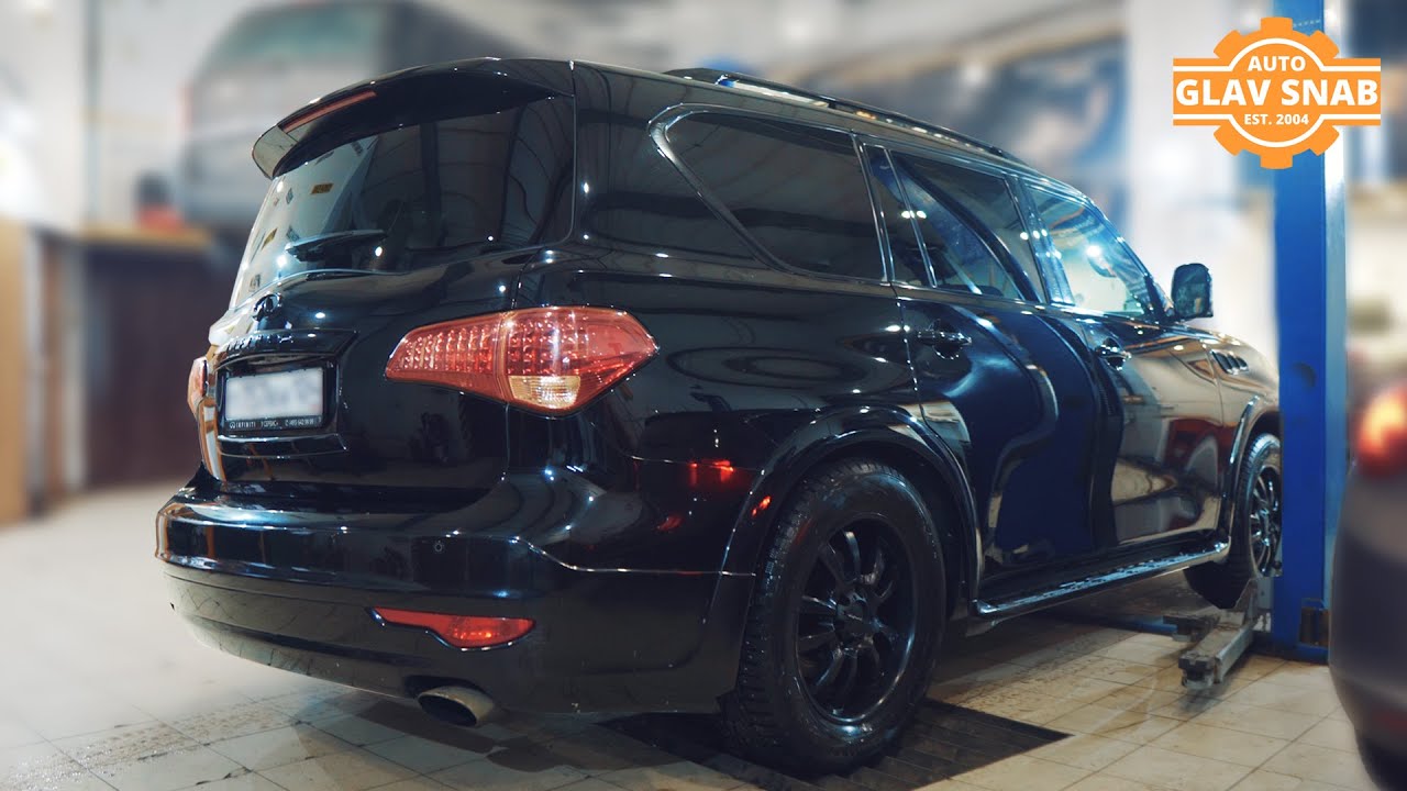 Падает пневма, пневмоподвеска не держит. Ищем и устраняем причину на Infiniti QX56 / QX80