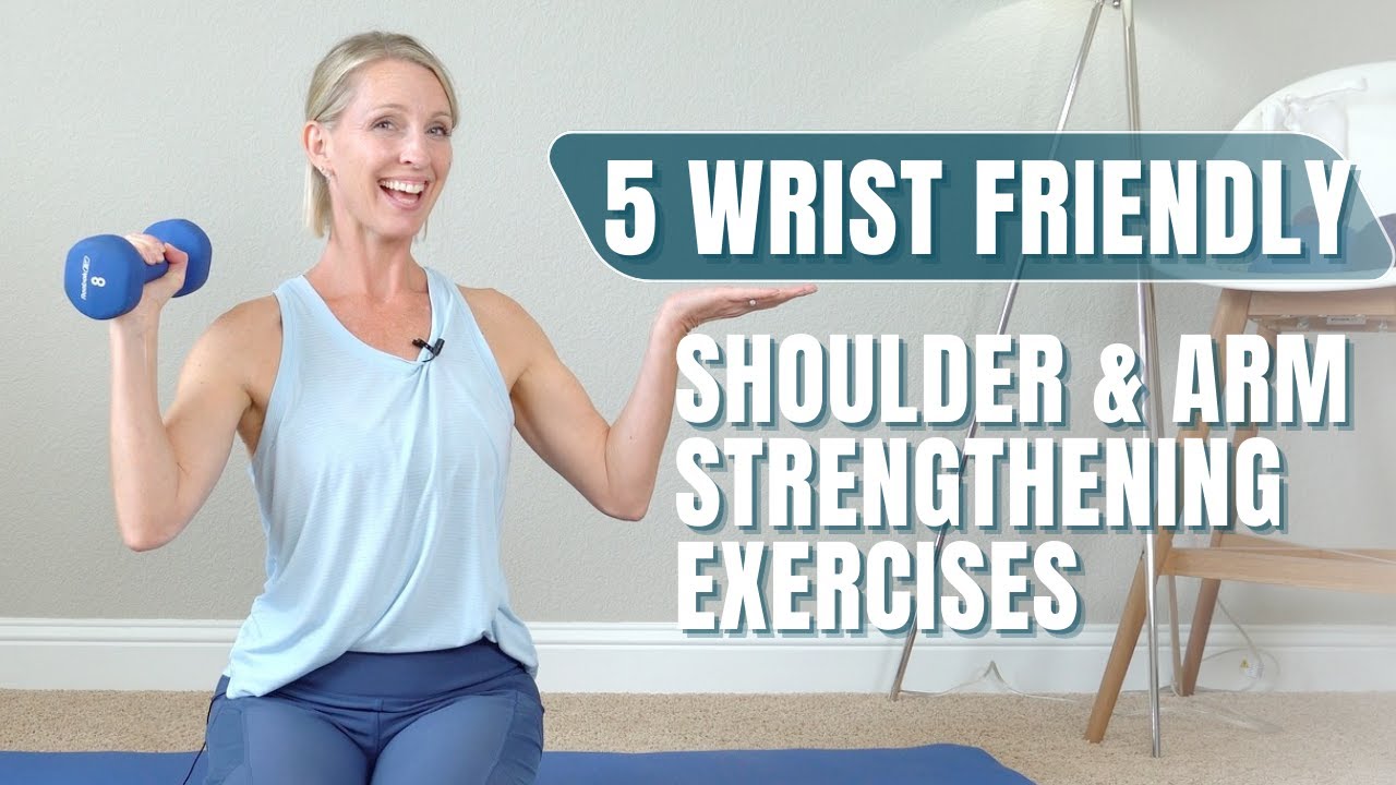 5 Wrist Friendly Shoulder and Arm Strengthening Exercises: NO Weight Bearing on Wrists Workout