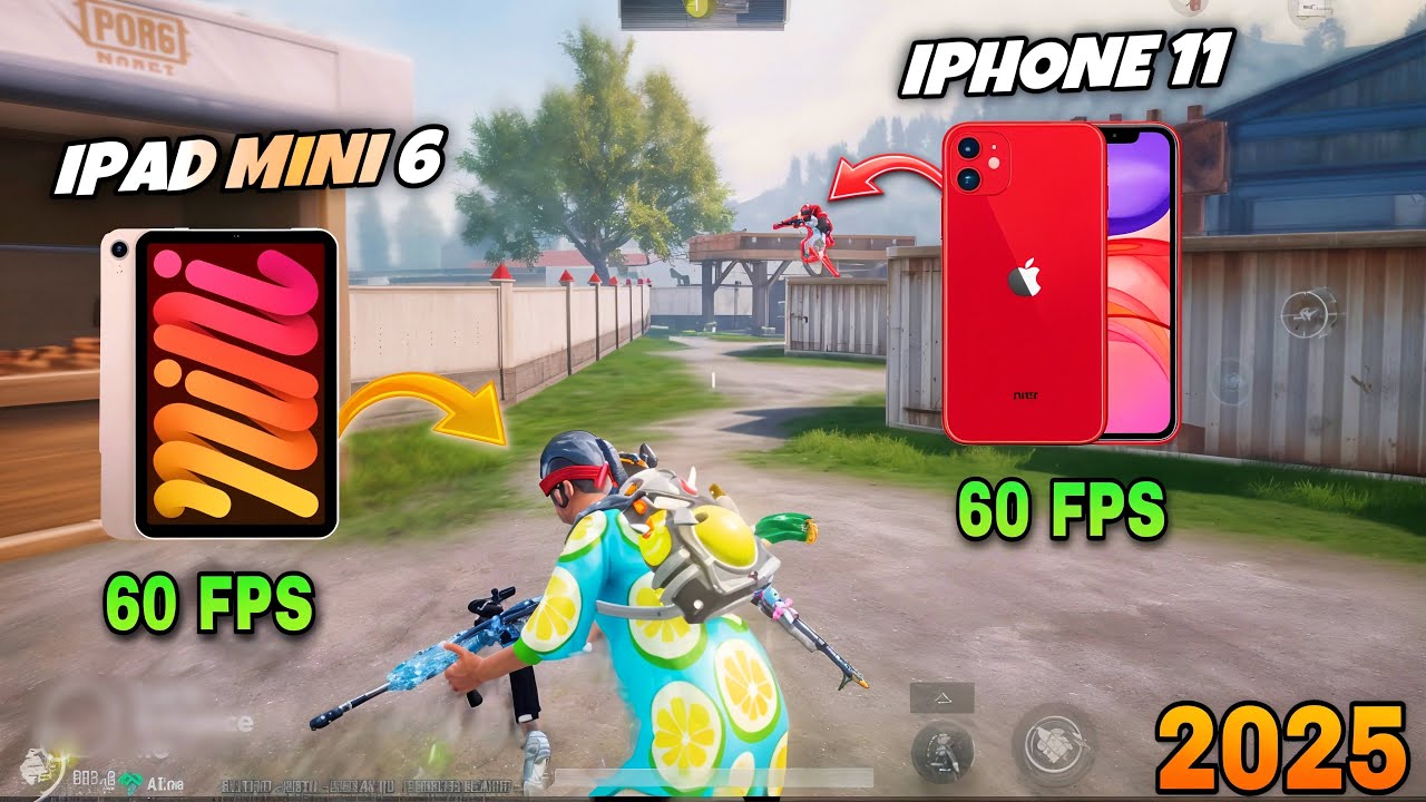 IPHONE 11 VS IPAD MINI 6 TEST IN PUBG 2025 🔥!! iPhone 11 pubg test / iPad mini 6 pubg test!