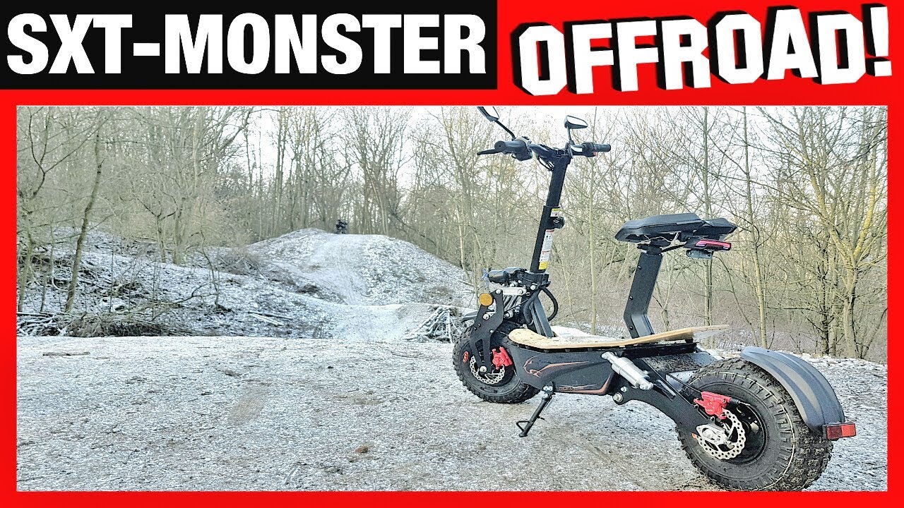 SXT-Monster 2.000 Watt - OFFROAD TEST! Elektroscooter, Eroller, Test, Anleitung, Review (DEU-GER)